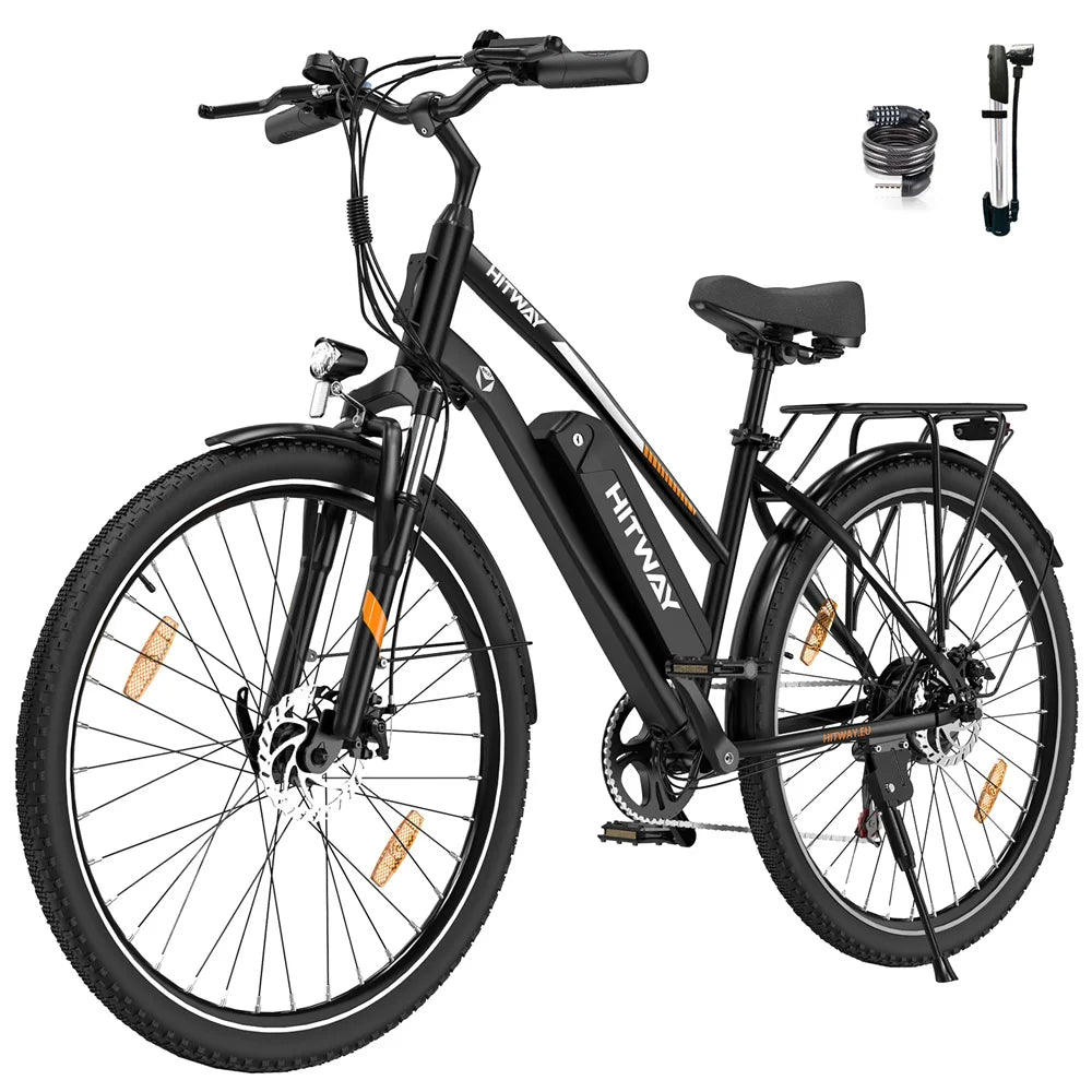 UK EU Warehouse HITWAY BK27S 7-Speed Electric City Bike CE Certified Wholesale 28*2 Comfortable Folding Design